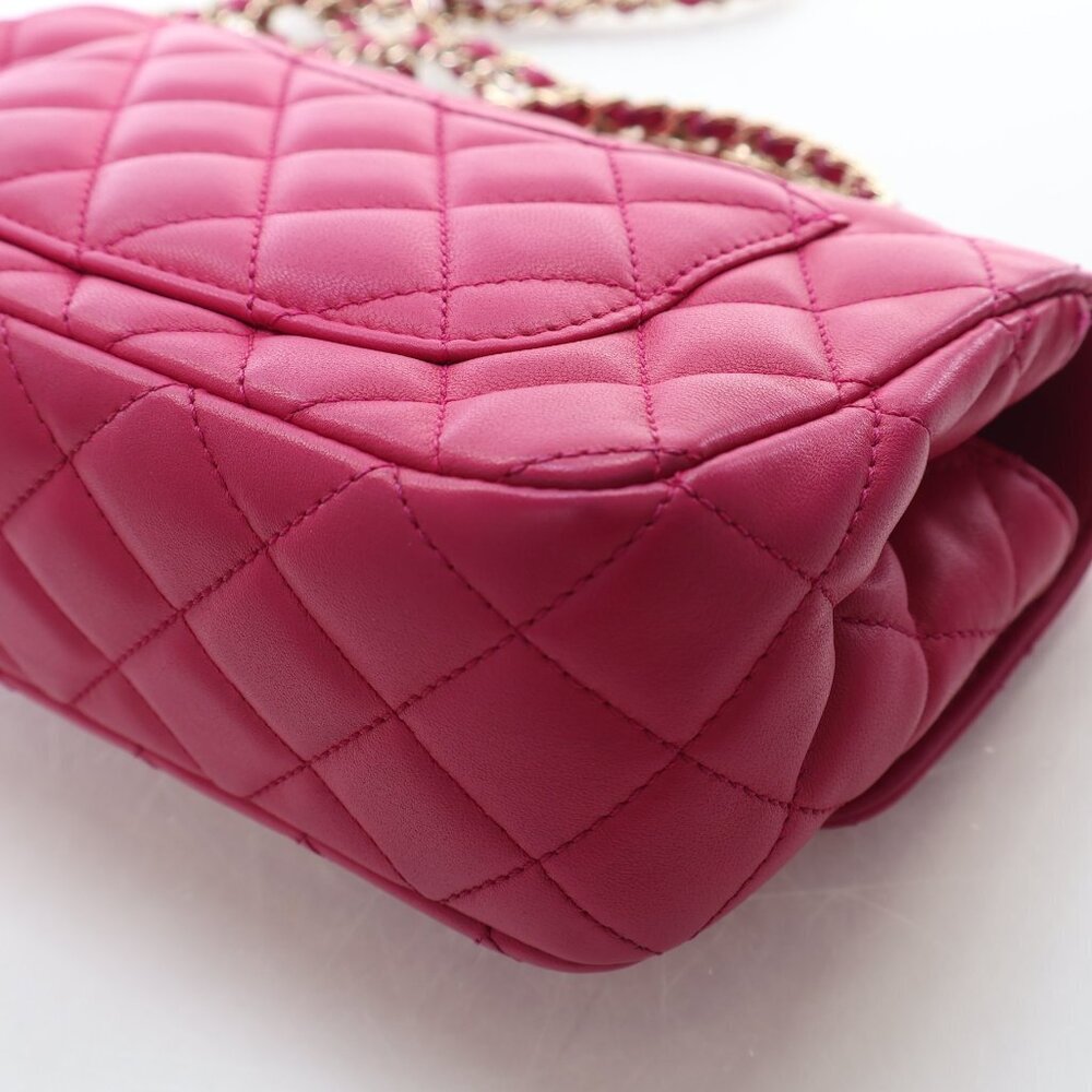 Chanel Mini Lambskin Crystal Rectangular Top Hand… - image 15